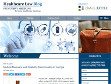 Tablet Screenshot of healthcarelaw-blog.com